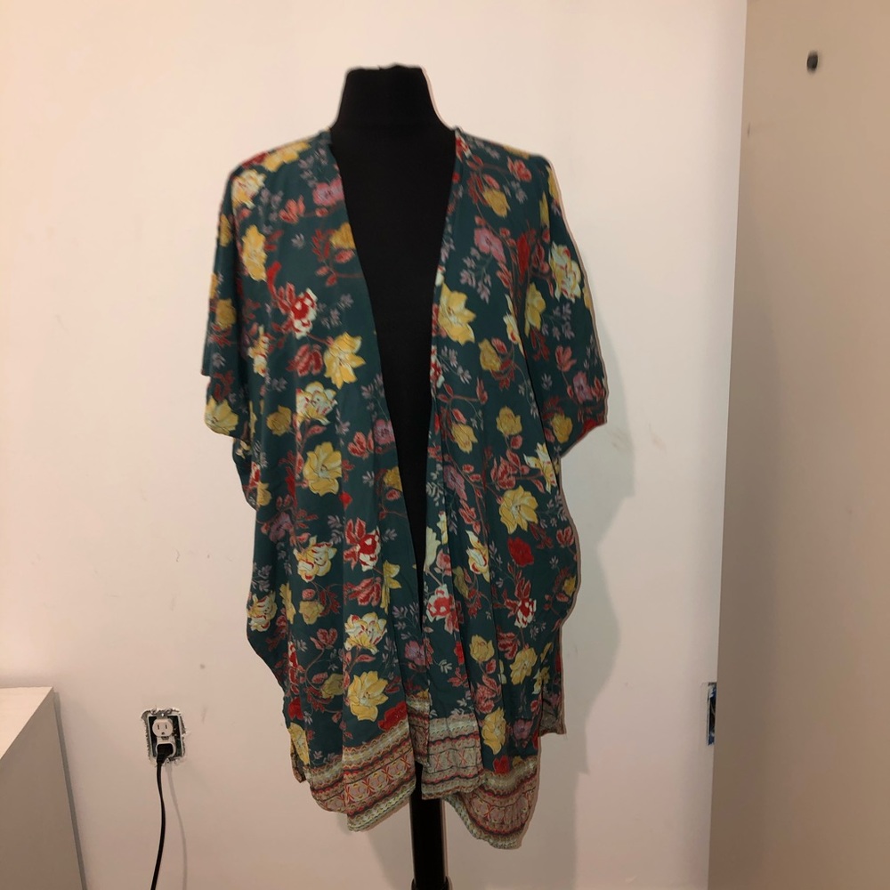 Floral Print Kimono